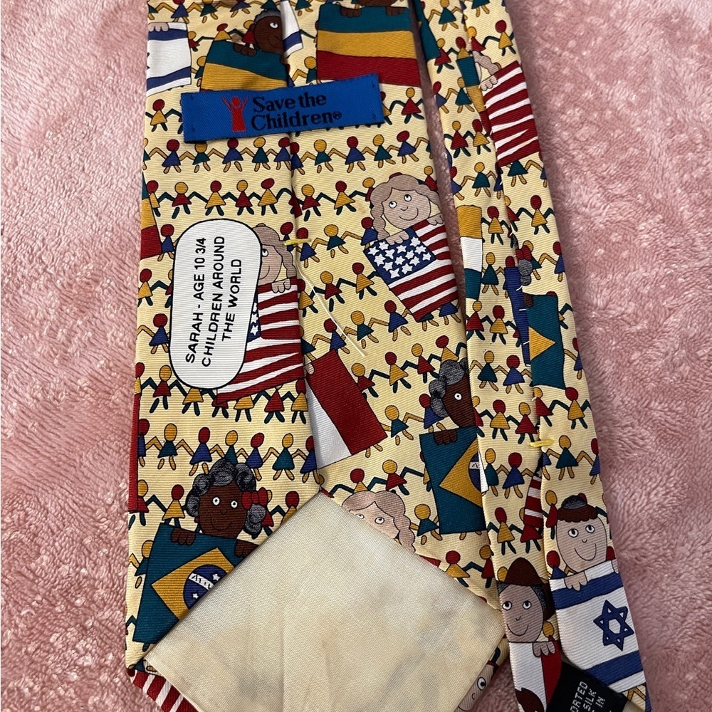 Colorful International Flag Pattern Tie - Picture 5 of 8